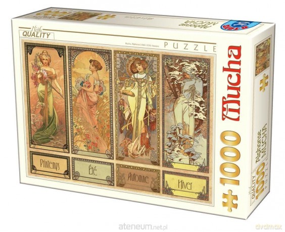 D-TOYS 1000 el. Alfons Mucha, Cztery sezony [PUZZLE]