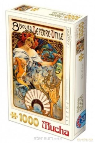 D-TOYS 1000 el. Alfons Mucha, Herbatniki Lefevre-Utile [PUZZLE]
