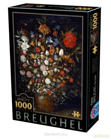 D-TOYS 1000 el. Brueghel, Kwiaty w drewnianym naczyniu [PUZZLE]
