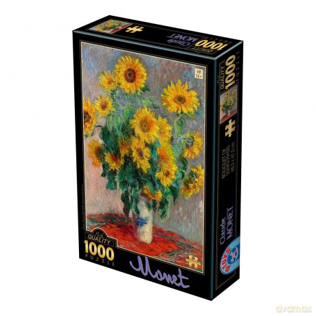 D-TOYS 1000 el. Claude Monet, Bukiet słoneczników [PUZZLE]