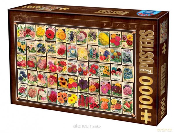 D-TOYS 1000 el. Kwiaty [PUZZLE]