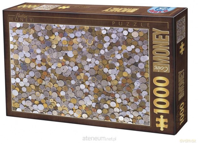 D-TOYS 1000 el. Monety [PUZZLE]