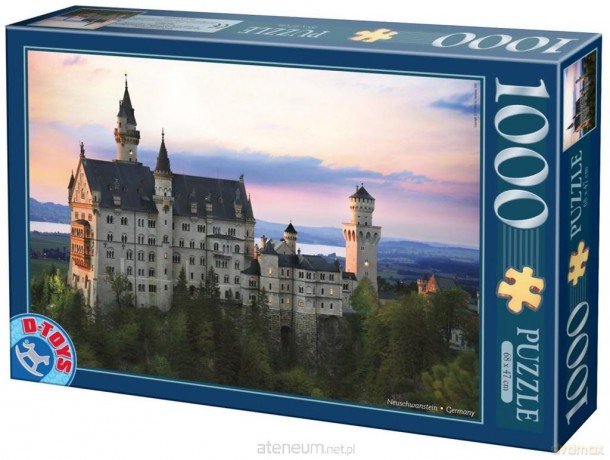 D-TOYS 1000 el. Niemcy, Zamek Neuschwanstein [PUZZLE]