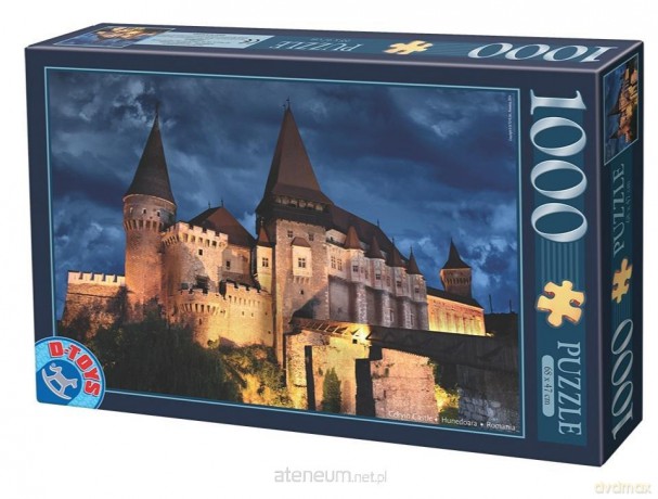 D-TOYS 1000 el. Rumunia, Zamek Corvin nocą [PUZZLE]