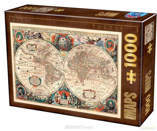 D-TOYS 1000 el. Stara mapa [PUZZLE]