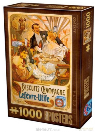 D-TOYS 1000 el. Stare plakaty, Herbatniki [PUZZLE]