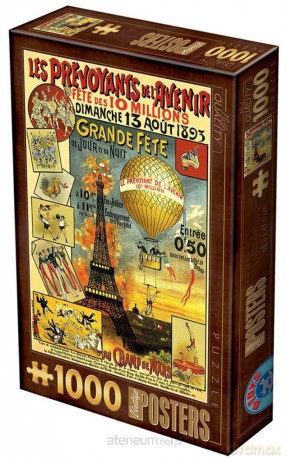 D-TOYS 1000 el. Stare plakaty, Paryż [PUZZLE]