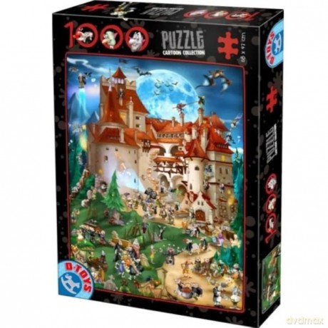 D-TOYS 1000 el. Szalona impreza na zamku Drakuli [PUZZLE]