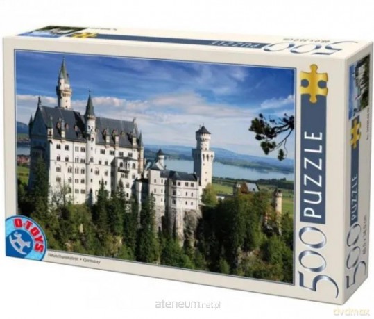 D-TOYS 500 el. Niemcy, Zamek Neuschwanstein [PUZZLE]