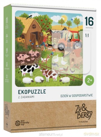 Ekopuzzle dwuelementowe Dzień w gospodarstwie [PUZZLE]