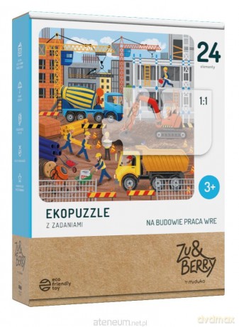Ekopuzzle dwuelementowe Na budowie praca wre [PUZZLE]