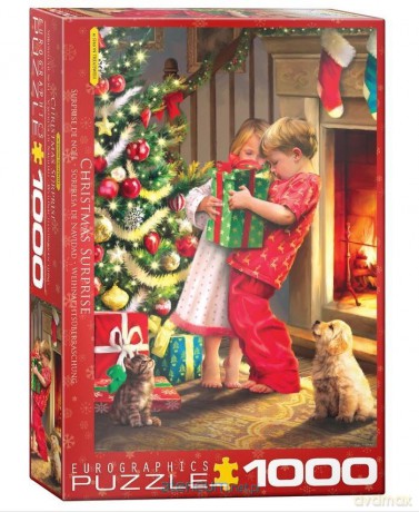 EUROGRAPHICS 1000 el. Świąteczna niespodzianka [PUZZLE]