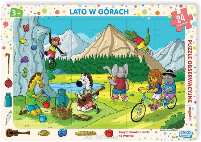 JAKO Puzzle ramkowe 24 el. Lato w górach [PUZZLE]