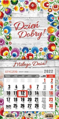 Kalendarz 2022 jednodzielny mini z mag. Folk [KALENDARZ]