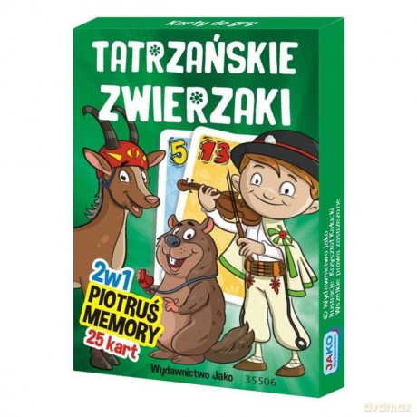 Karty Piotruś/Memory. Tatrzańskie Zwierzaki [KARTY]