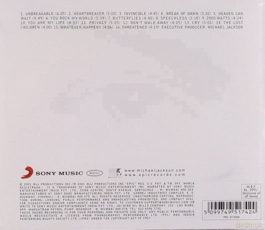 Michael Jackson: Invincible [CD]