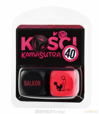 Kości Kamasutra 40 latki (różowo-czarne) [GRA]