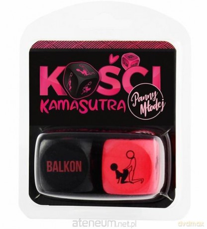 Kości Kamasutra Panny Młodej (różowo-czarne) [GRA]