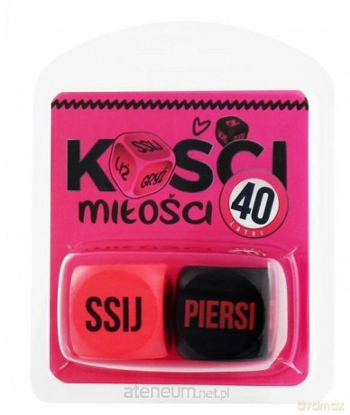 Kości Miłości 40 latki (różowo-czarne) [GRA]