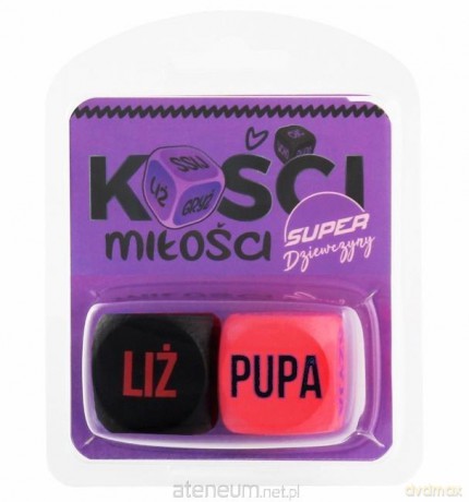 Kości Miłości Super Dziewczyny (różowo-czarne) [GRA]