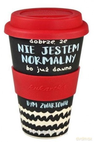 Kubek bambusowy BM-016 Nie jestem normalny