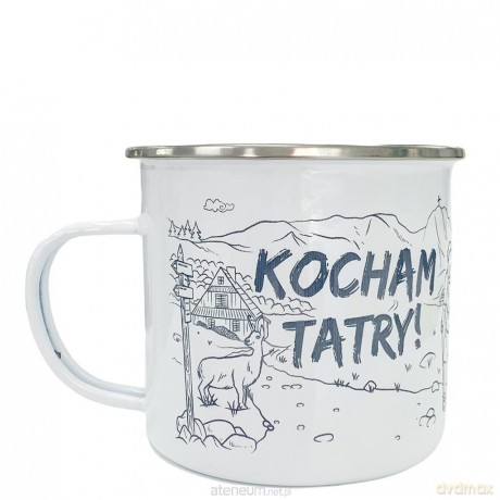 Kubek emaliowany - Kocham Tatry!
