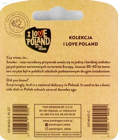 Magnes I love Poland Polskie Smaki ILP-MAG-C-PL-27