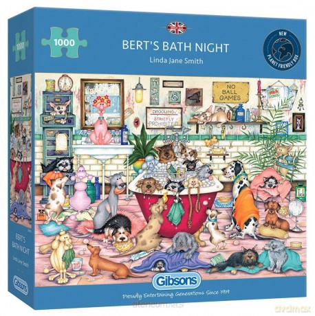 Puzzle 1000 el. Czas na kąpiel [PUZZLE]
