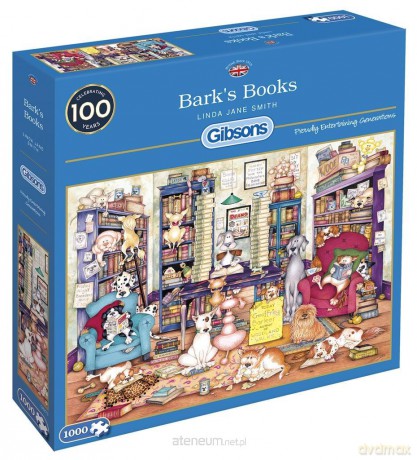 Puzzle 1000 el. Książki dla psów [PUZZLE]