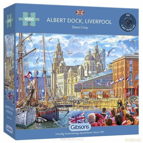Puzzle 1000 el. Royal Albert Dock/Liverpool/Anglia [PUZZLE]