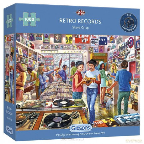 Puzzle 1000 el. Sklep z płytami winylowymi [PUZZLE]