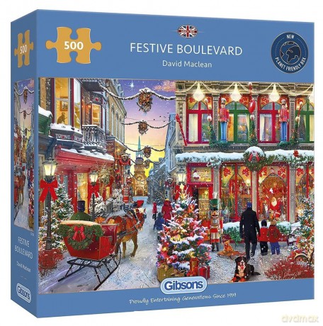 Puzzle 500 el. Świąteczna ulica [PUZZLE]
