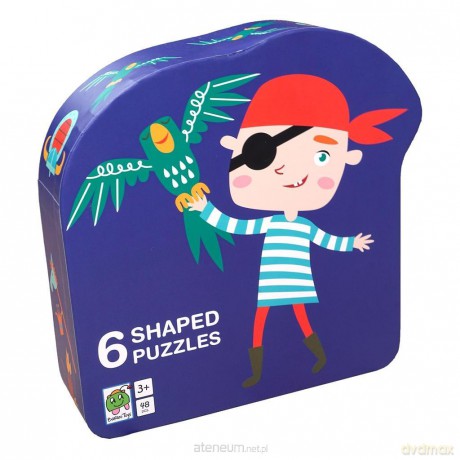 Puzzle dla dzieci w ozdobnym pudełku Pirat [PUZZLE]