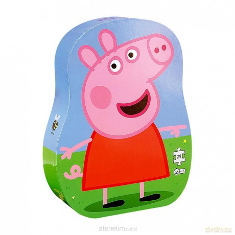 Puzzle dla dzieci w ozdobnym pudełku Świnka Peppa [PUZZLE]