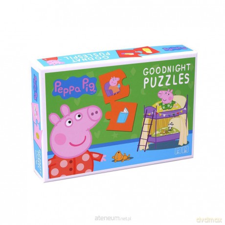 Puzzle na Dobranoc Świnka Peppa 20 el. [PUZZLE]