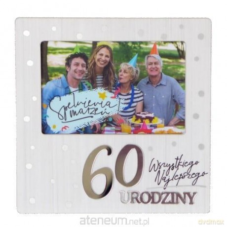 Ramka Moments RM-021 Urodziny 60 biała
