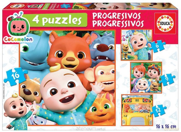 TREFL 6+9+12+16 el. Cocomelon [PUZZLE]