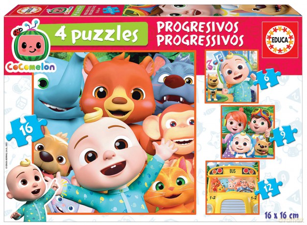 TREFL 6+9+12+16 el. Cocomelon [PUZZLE]