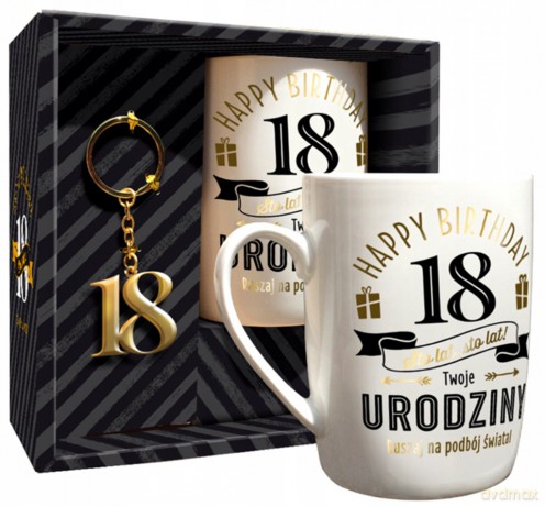Zestaw 100 lat kubek + brelok 18