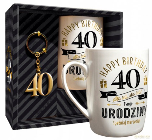 Zestaw 100 lat kubek + brelok 40