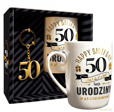 Zestaw 100 lat kubek + brelok 50