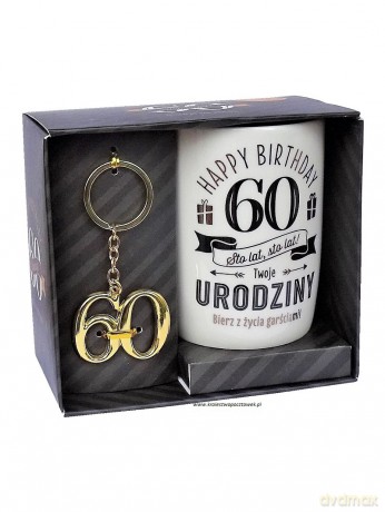 Zestaw 100 lat kubek + brelok 60