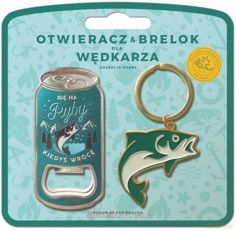Zestaw brelok + otwieracz dla wędkarza