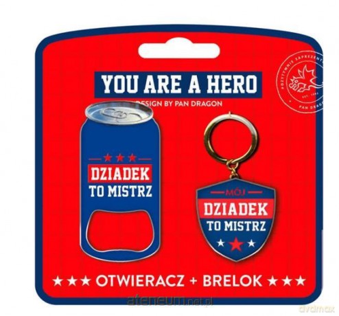Zestaw brelok + otwieracz My Hero-Dziadek