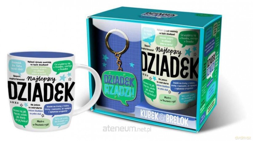 Zestaw kubek + brelok Dziadek rządzi