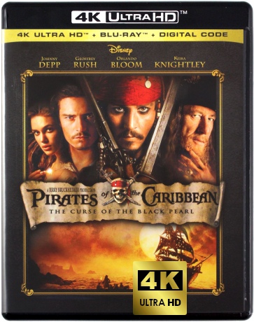 Pirates of the Caribbean: The Curse of the Black Pearl (Piraci z Karaibów: Klątwa Czarnej Perły) [Blu-Ray 4K]+[Blu-Ray]
