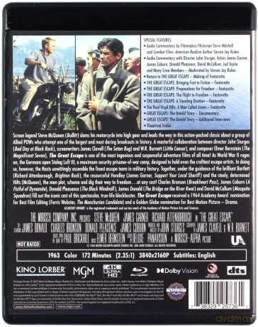 The Great Escape (Wielka ucieczka) [Blu-Ray 4K]+[Blu-Ray]