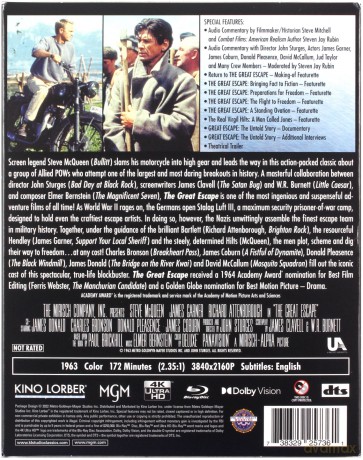 The Great Escape (Wielka ucieczka) [Blu-Ray 4K]+[Blu-Ray]
