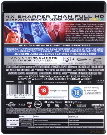 Last Night in Soho (Ostatniej nocy w Soho) [Blu-Ray 4K]+[Blu-Ray]