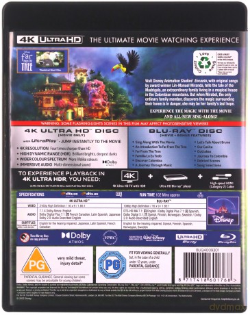 Encanto (Nasze magiczne Encanto) (Disney) [Blu-Ray 4K]+[Blu-Ray]